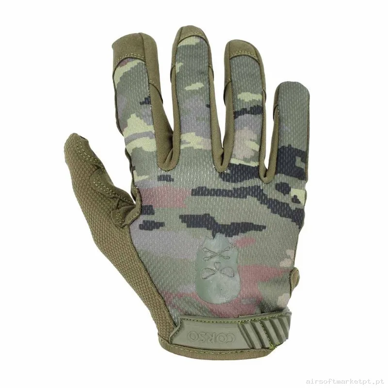Guante Corso Skull Mk2 Pixelado Boscoso - L — Gear Táctico — Airsoft Market PT