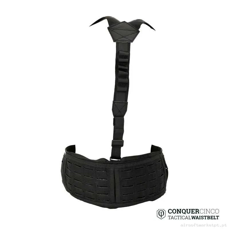 Conquer First Line CINCO Waist Belt Negro — Gear Táctico — Airsoft Market PT (foto 3)