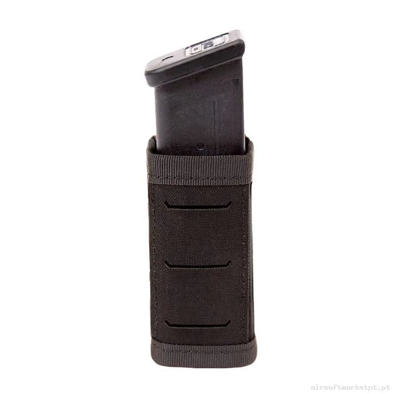 Pouch Magazine Pouch Pistola 9mm Warrior Assault Láser Cut Snap Short negro — Carregadores / Magazines — Airsoft Market PT