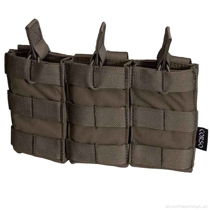 Pouch Corso Cargador M4 Triple Dagger Molle Ranger Green — Coletes & Rigs — Airsoft Market PT