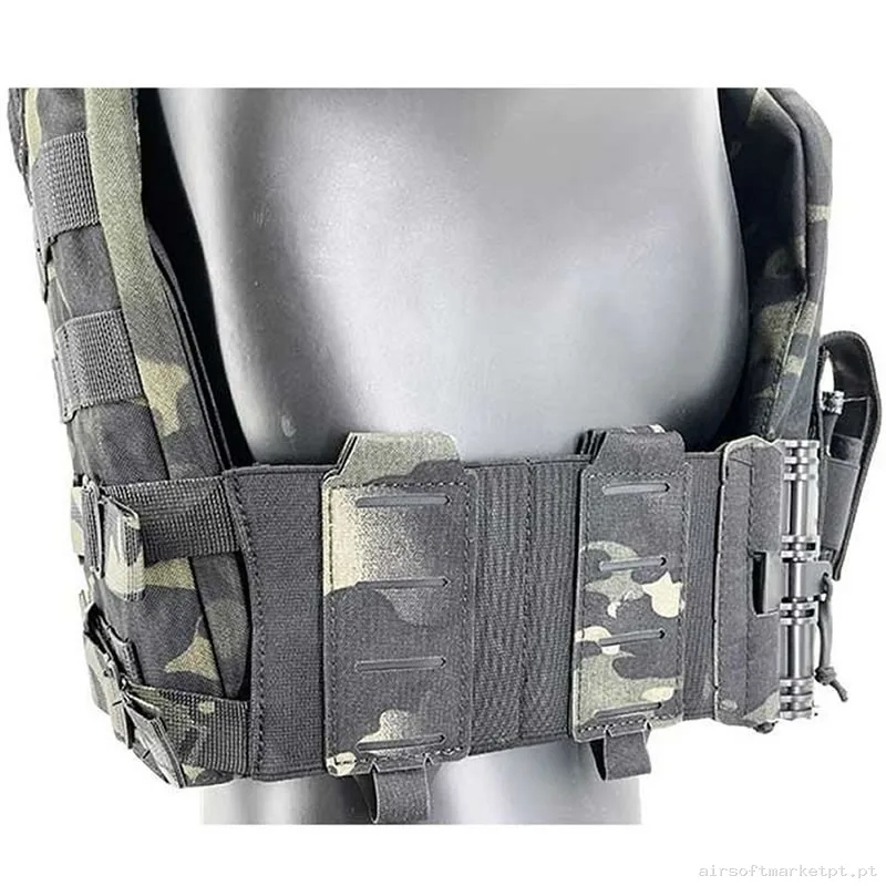 CUMMERBOUND ELÁSTICO CONQUER MULTICAM BLACK — Coletes & Rigs — Airsoft Market PT (foto 2)