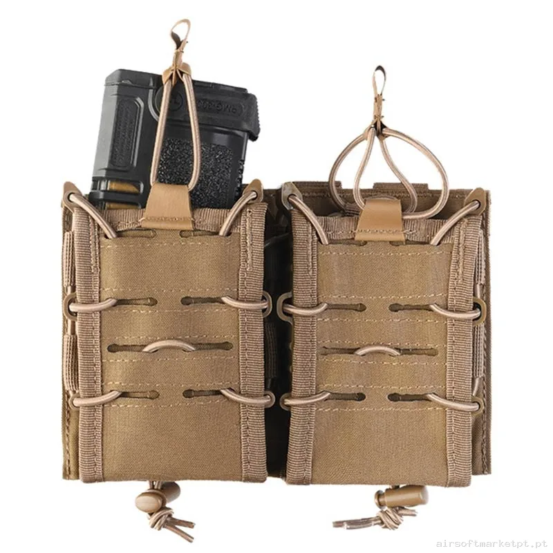 Pouch Magazine Pouch Doble M4 Mil-Tec Open Top Flex Double Mag coyote — Coletes & Rigs — Airsoft Market PT