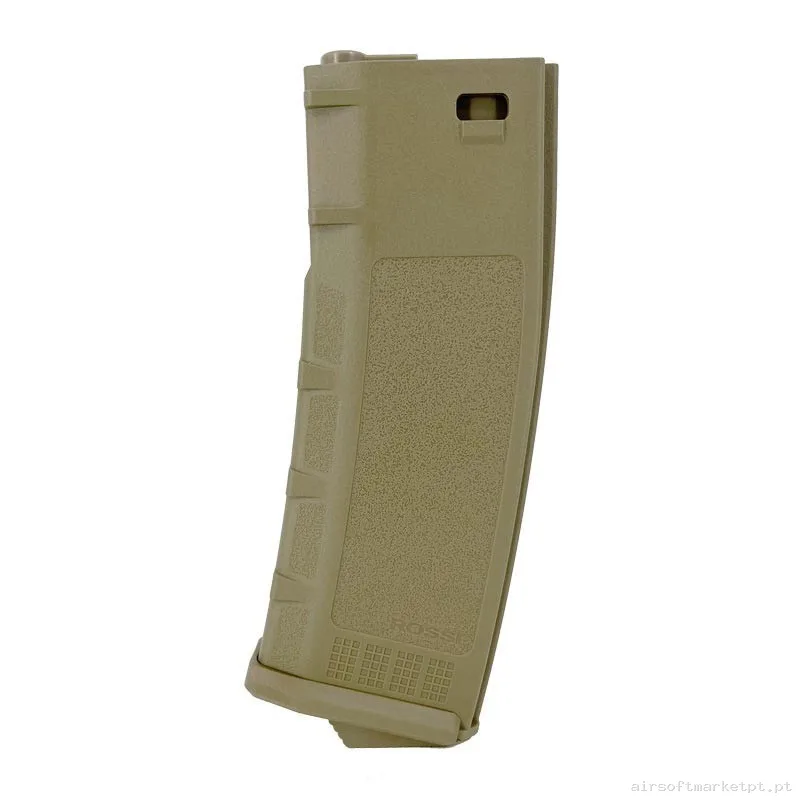 Cargador M4 Rossi Polimero TAN Mid Cap 120bbs — Carregadores / Magazines — Airsoft Market PT