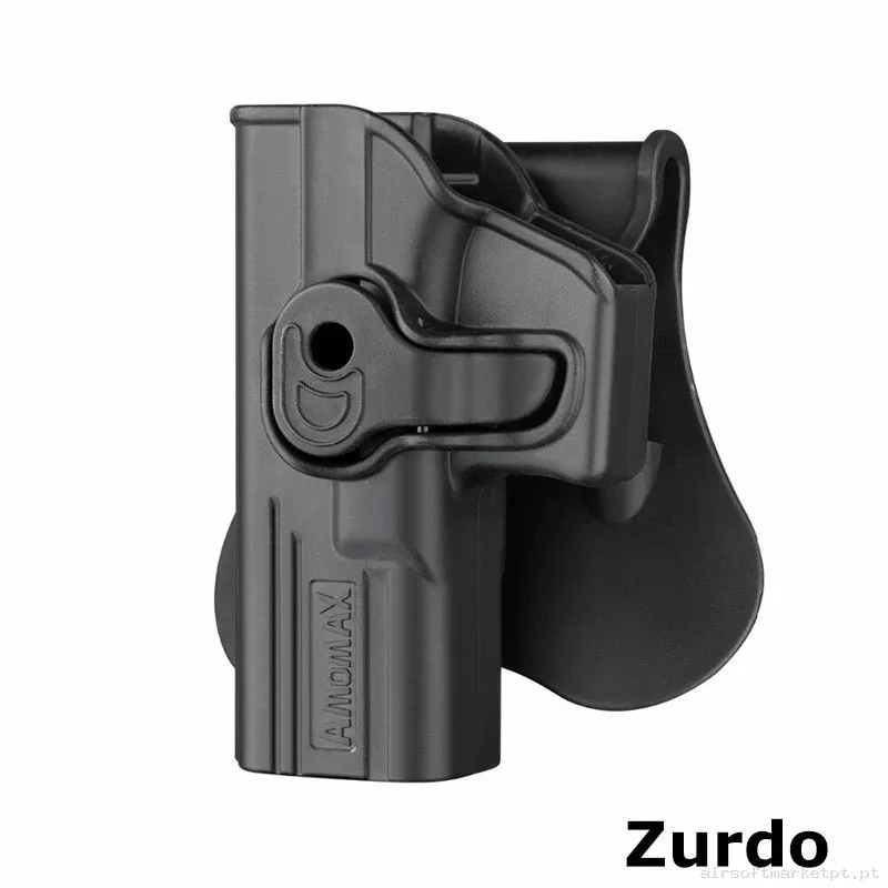 Funda Glock 13,17,18,19,23 Amomax GEN2 Para ZURDO - Negra — Gear Táctico — Airsoft Market PT