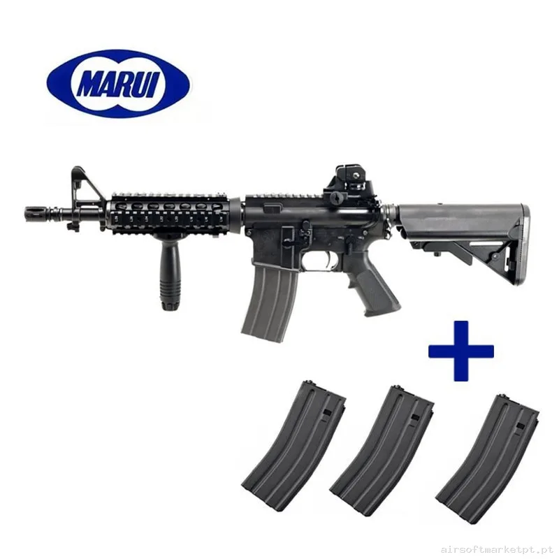Fusil MWS M4 CQB GBB Tokyo Marui + 3 Cargadores Extra — Rifles de Assalto (AR/M4/AK) — Airsoft Market PT