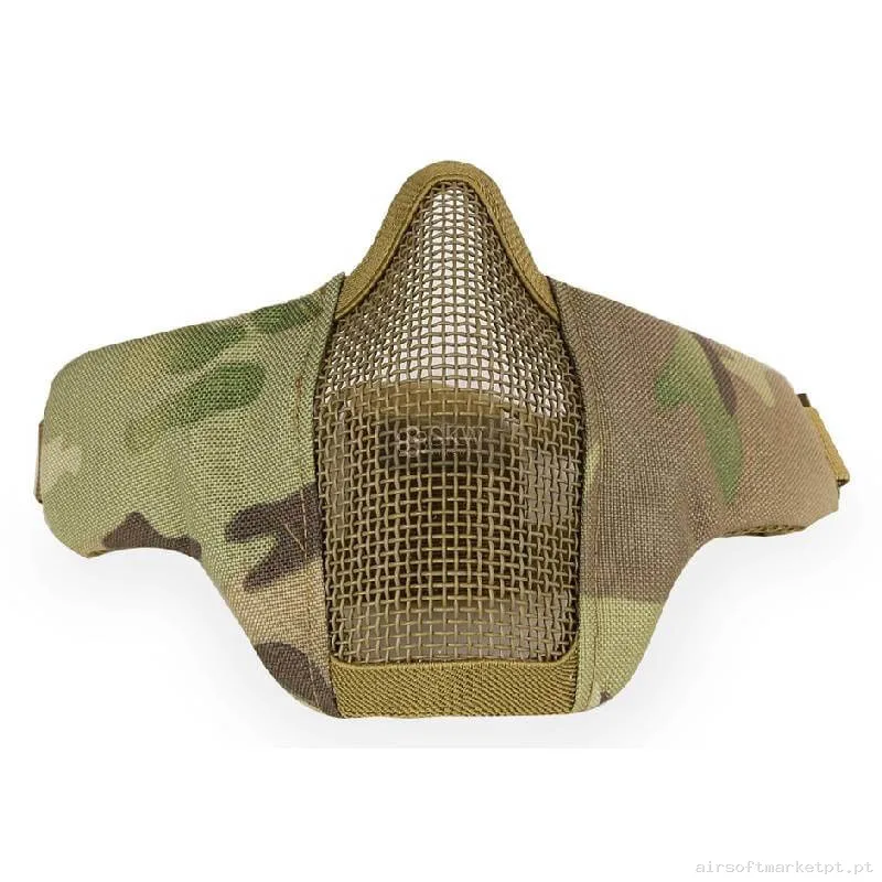 Máscara de Proteção em Malha/Tecido Delta Tactics V2 Estilo Multicam — Proteção Ocular & Facial — Airsoft Market PT