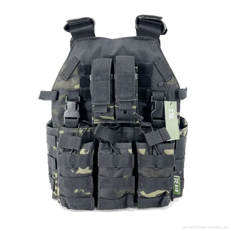 CHALECO SIXMM 6094S MULTICAM BLACK — Coletes & Rigs — Airsoft Market PT