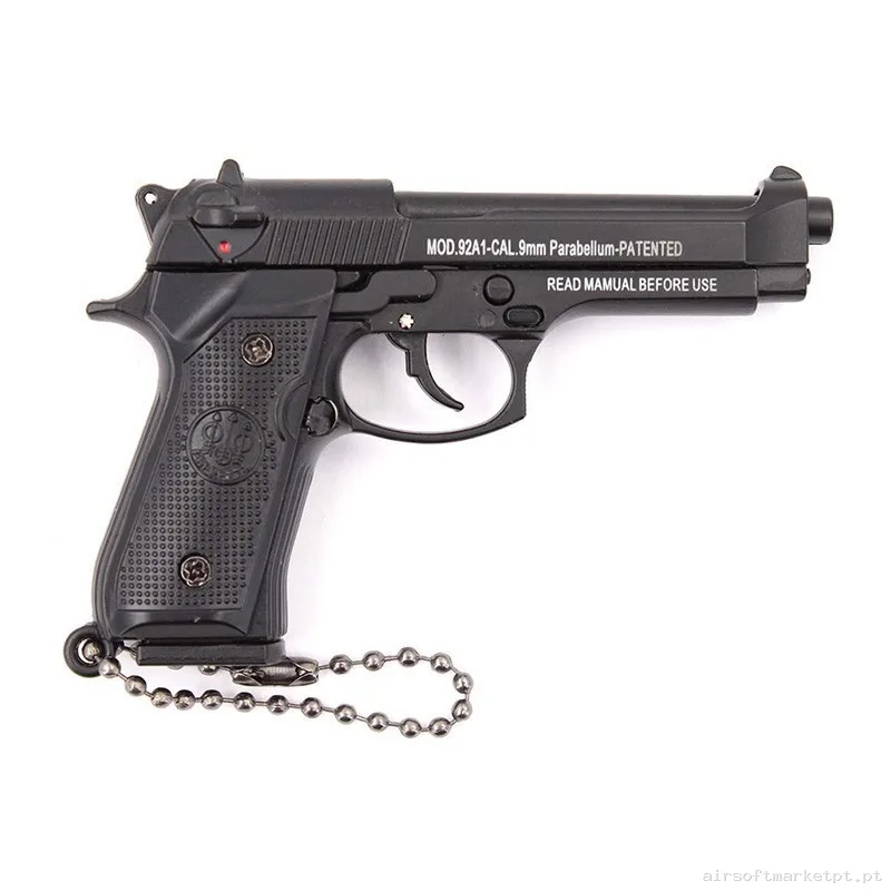 Llavero Funcional Pistola B92f 7.5 Cm Negra — Acessórios & Componentes — Airsoft Market PT (foto 2)