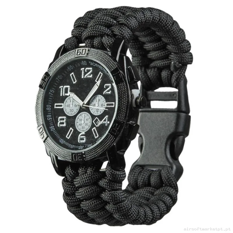 Relógio de Sobrevivência Mil-Tec Army Uhr Analógico Preto — Outros — Airsoft Market PT