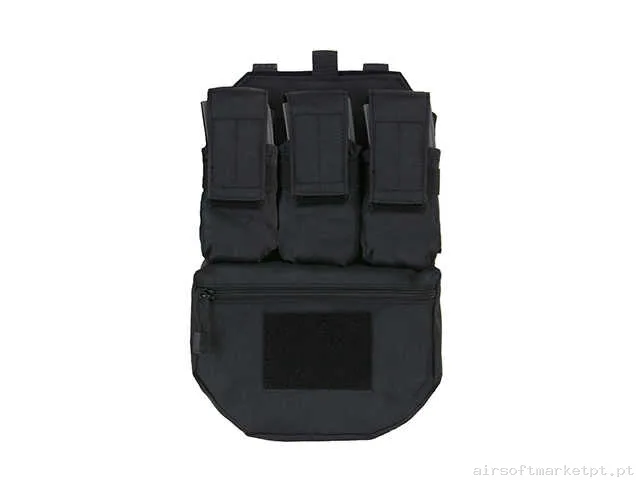Back Panel Oem Assault negro — Coletes & Rigs — Airsoft Market PT