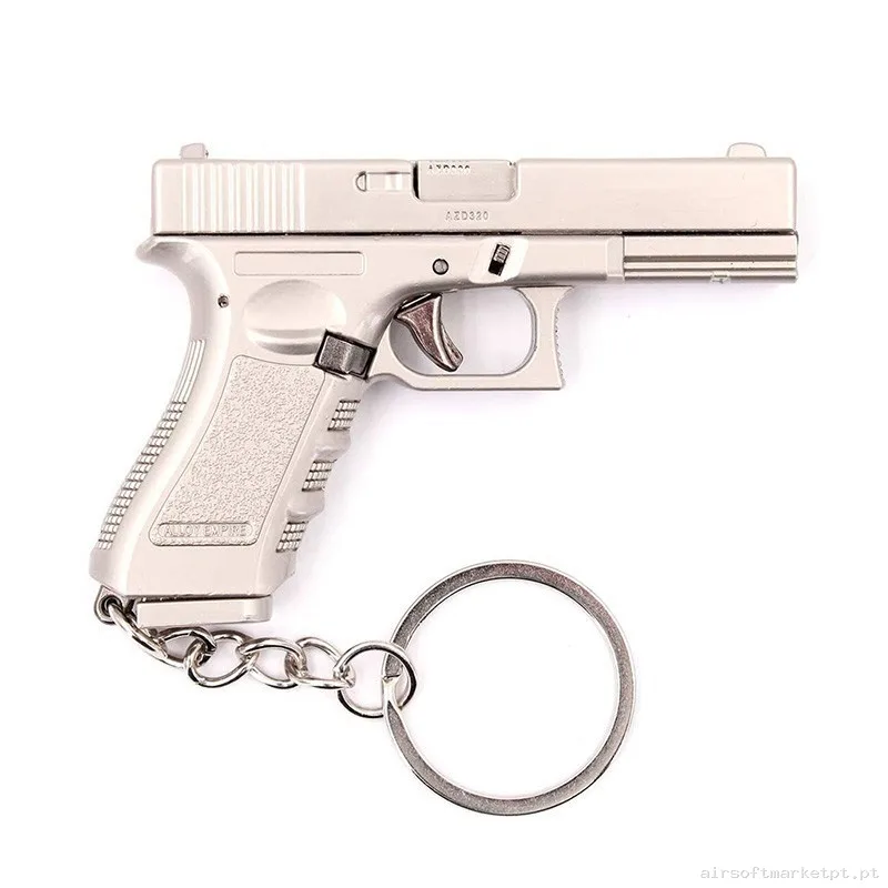 Llavero Funcional Pistola G17 7 Cm Plateada — Acessórios & Componentes — Airsoft Market PT (foto 2)