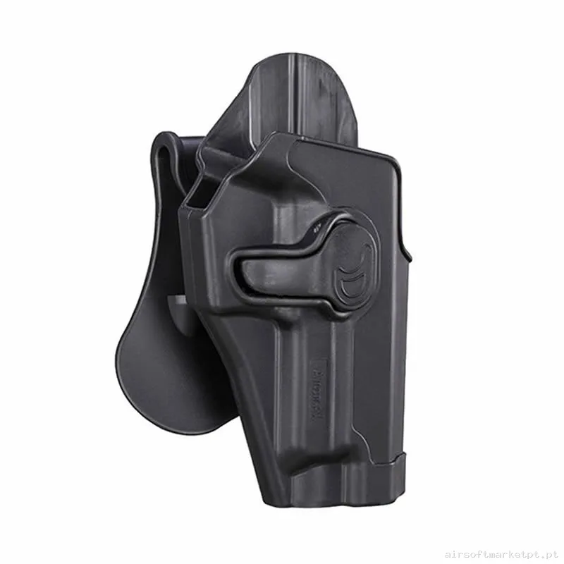 Pistolera Rígida Sig Sauer P220/P225/P226/P228/P229 Amomax Rot 360 preta — Coletes & Rigs — Airsoft Market PT