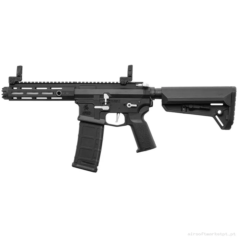 Réplica AEG M4 Lancer Tactical LT-32 Gen.2 Hellion Nsr 7" Combo preta/Cinza — Rifles de Assalto (AR/M4/AK) — Airsoft Market PT