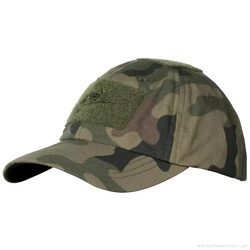 Gorra Beisbol Velcro Helikon-Tex Bbc Cap Pl Woodland — Proteção Ocular & Facial — Airsoft Market PT