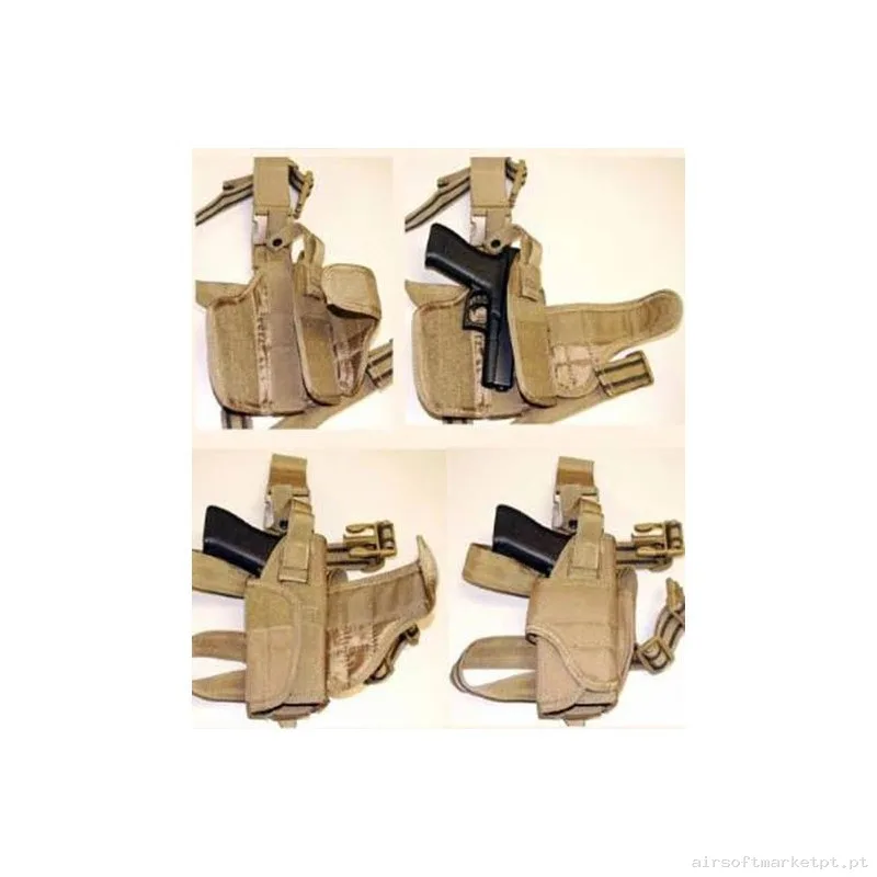 Pistolera Pernera Tornado - Tan — Coletes & Rigs — Airsoft Market PT (foto 2)