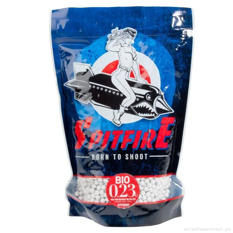 BBs Bio 0.23g Spitfire 1kg Brancas — Munição (BBs) — Airsoft Market PT