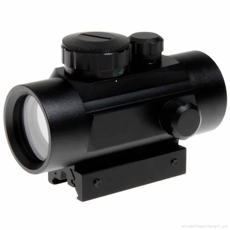 Mira Ponto vermelho 1x30 Duel Code preto — Miras & Ópticas — Airsoft Market PT