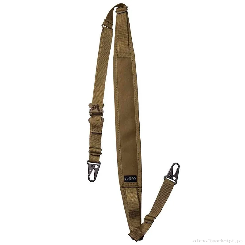 CORREA FUSIL CORSO CROSSBONES 1 - 2 PUNTOS COYOTE — Acessórios & Componentes — Airsoft Market PT