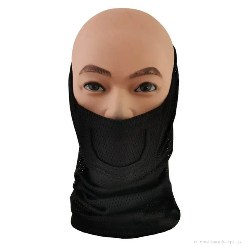 Máscara de Proteção Balaclava Cygnus Armory Face Warrior Gen.2 preta — Proteção Ocular & Facial — Airsoft Market PT