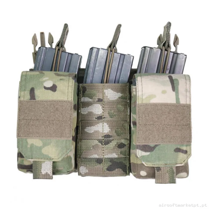 Pouch Magazine Pouch Triple M4/Ak Warrior Assault Open Top Dfp Mk1 multicam — Coletes & Rigs — Airsoft Market PT