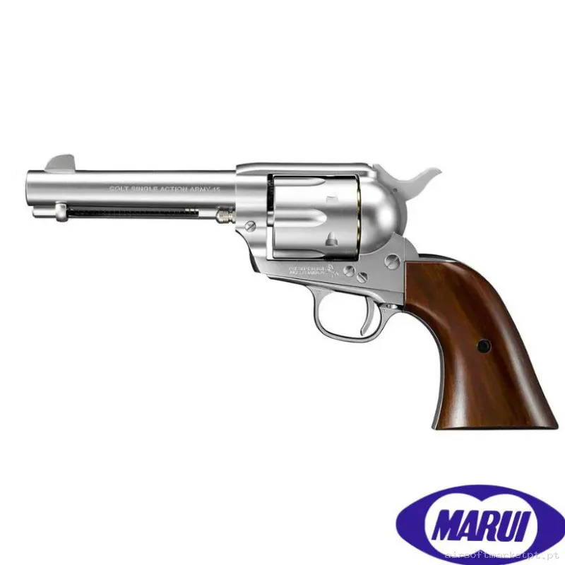 Revolver Marui SAA .45 Civilian 4 3/4 Inch Plata — Pistolas — Airsoft Market PT
