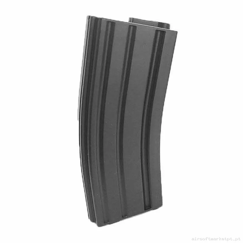 Magazine Réplica Midcap M4 Slong airsoft Polímero 140 Bbs negro — Carregadores / Magazines — Airsoft Market PT