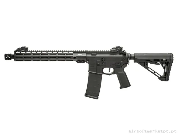 Réplica airsoft AEG M4 Lancer Tactical Mgc4 Mk2 Gen.3 13" preta — Rifles de Assalto (AR/M4/AK) — Airsoft Market PT