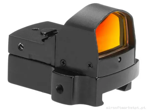 Mira Mini Ponto Vermelho Aim-O Reflex preto — Miras & Ópticas — Airsoft Market PT