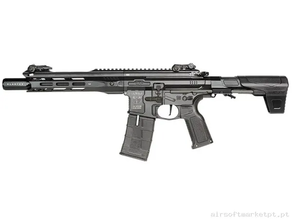Réplica airsoft AEG M4 ICS EBB Cxp-Mars.ii Komodo Junior S3 ETU negra — Rifles de Assalto (AR/M4/AK) — Airsoft Market PT