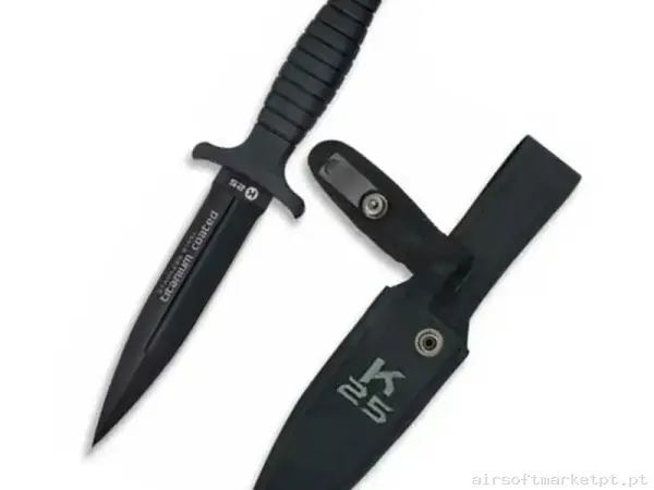 Faca Botero K25 31699 Revestido de Titânio 12.5cm com Capa — Ferramentas — Airsoft Market PT