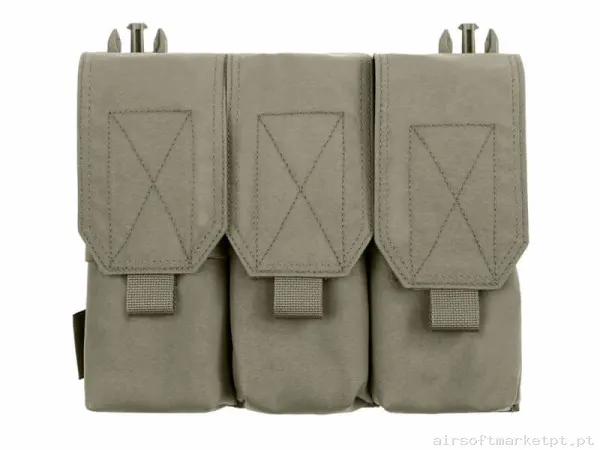 Pouch Magazine Pouch Triple M4 Warrior Assault Covered Detachable for Rpc Ranger Green — Coletes & Rigs — Airsoft Market PT