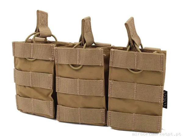 Pouch Corso G36 Triple Dagger Molle Coyote — Coletes & Rigs — Airsoft Market PT