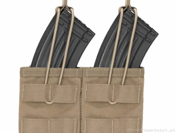 Pouch Magazine Pouch Doble Ak Warrior Assault Open Top coyote tan — Coletes & Rigs — Airsoft Market PT