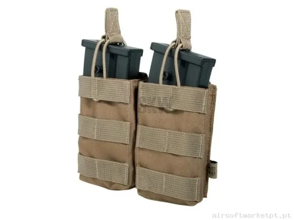 Pouch AK,G36,SR25 Molle Doble Delta Tactics - Tan — Coletes & Rigs — Airsoft Market PT