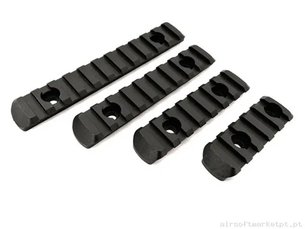 SET DE 4 RAILES ABS COMPATIBLE CON M-LOK RACCOON — Peças Internas (AEG) — Airsoft Market PT