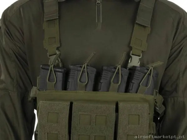 Colete Chest Rig Delta Tactics Force Mk2 verde od — Coletes & Rigs — Airsoft Market PT