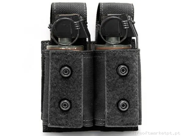 Magazine Pouch Granada 40mm Duplo Warrior Assault preto — Coletes & Rigs — Airsoft Market PT