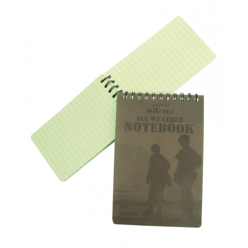 Bloco de Notas Impermeável 75x130 [Miltec] — Outros — Airsoft Market PT