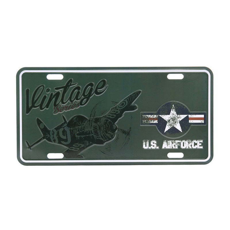 Placa Matrícula "Vintage Series US Air Force" — Outros — Airsoft Market PT