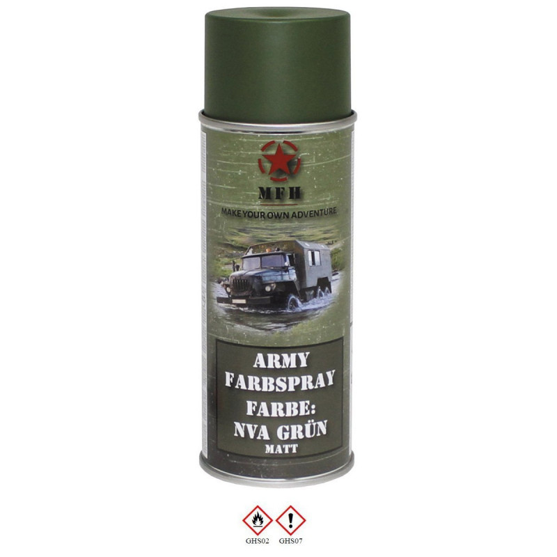 Spray Militar Verde NVA Mate [MFH] — Outros — Airsoft Market PT
