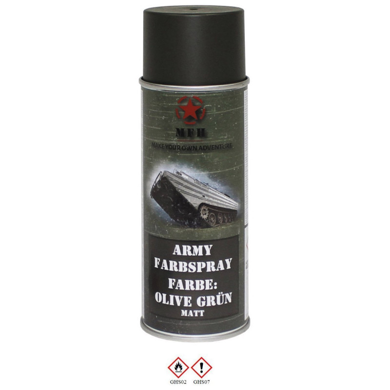 Spray Militar Verde Oliveira Mate [MFH] — Outros — Airsoft Market PT
