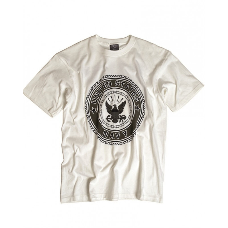 T-Shirt US "NAVY" Branca — Vestuário (Fardas) — Airsoft Market PT