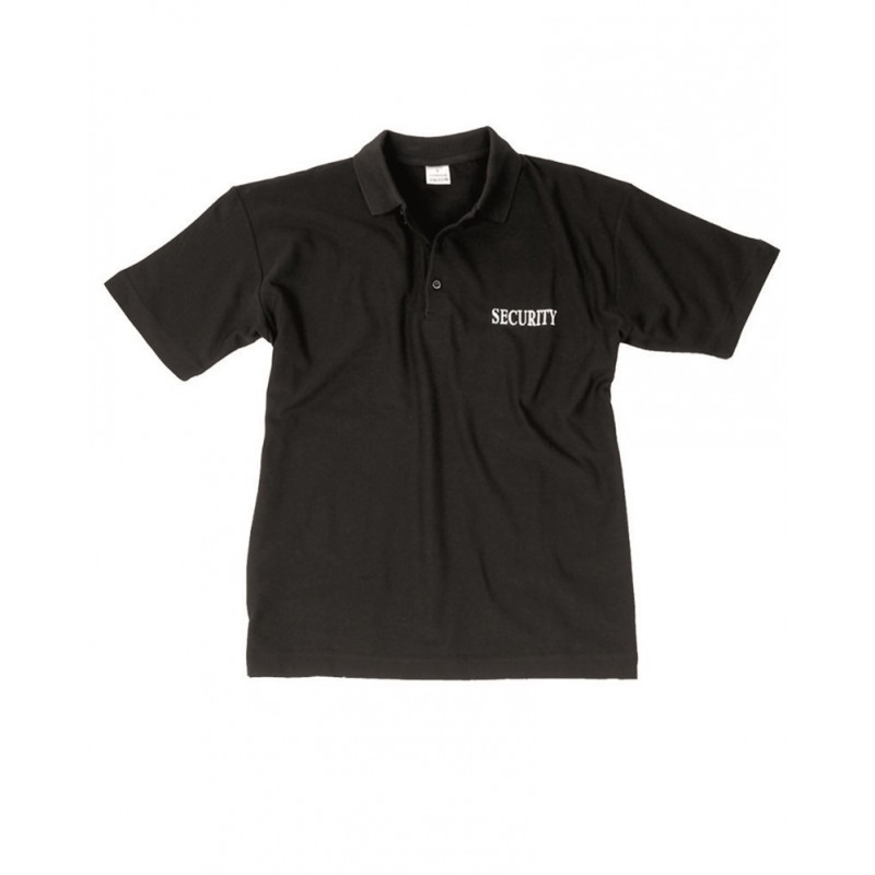 Polo "Security" Preto — Vestuário (Fardas) — Airsoft Market PT