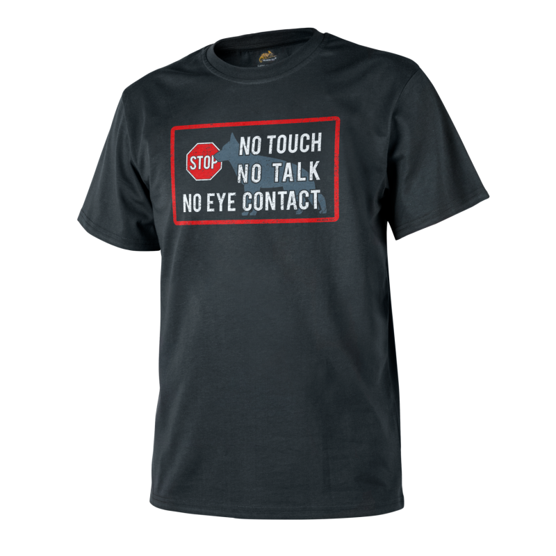T-Shirt "K9 - No Touch" Preta [Helikon-Tex] — Vestuário (Fardas) — Airsoft Market PT