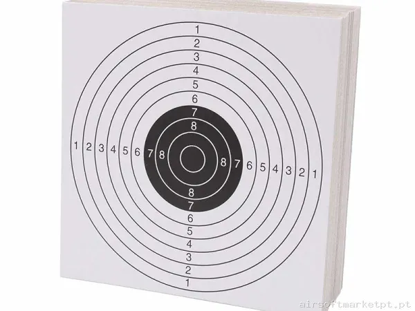 Diana de cartón Arsenic 100 piezas 14x14 cm — Acessórios & Componentes — Airsoft Market PT