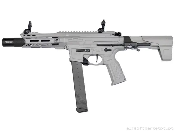 Réplica airsoft AEG M4 ICS EBB Cxp-Mars Pdw9 S3 ETU Cinza Urbano — Rifles de Assalto (AR/M4/AK) — Airsoft Market PT