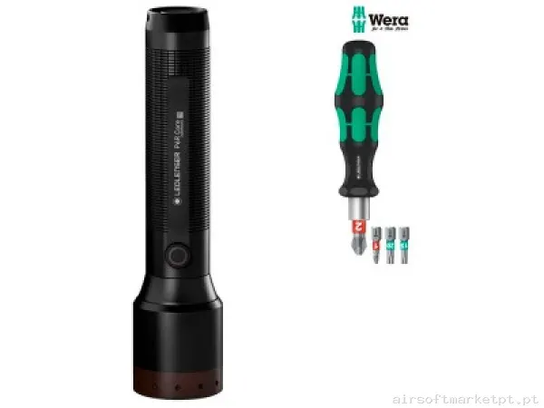 Lanterna P6R Core Led Lenser + Chave de Fendas Wera — Lanternas & Lasers — Airsoft Market PT