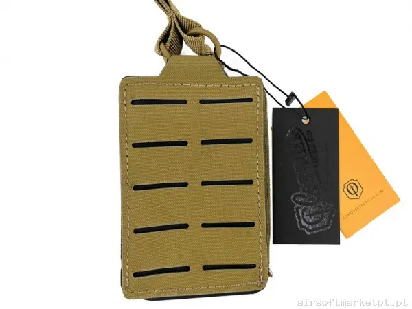 Pouch M4 Portacargador Conquer Corte Láser Coyote — Coletes & Rigs — Airsoft Market PT