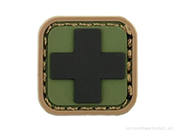 Parche Goma Relieve Emerson Medic Square Model 6 — Patches & Decoração — Airsoft Market PT