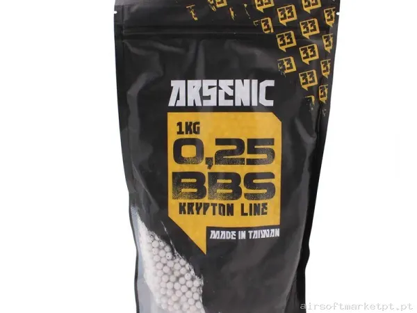 Bolas Arsenic Krypton 0.25g 1kg Blanca — Munição (BBs) — Airsoft Market PT